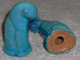Cat shakers glazed 1957 truquoise